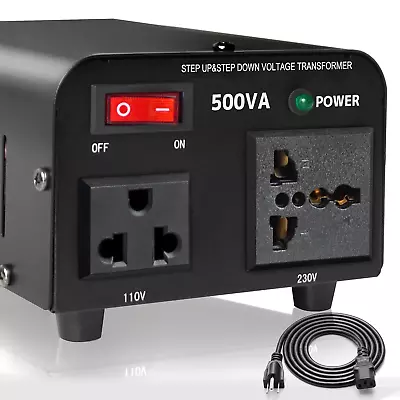 Yinleader 500W Voltage Transformer Power Converter220V To 110V 110V To 220V - • $44.70