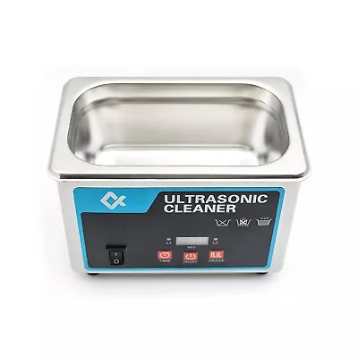 Ultrasonic Cleaner 0.8L Stainless Steel Cleaning Machine 40kHZ • $39