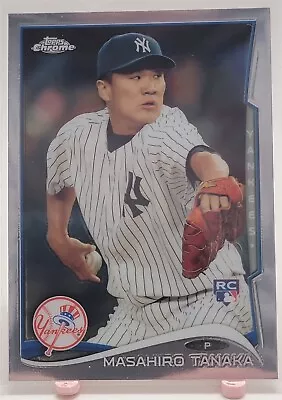 2014 Topps Chrome New York Yankees Baseball Card #10 Masahiro Tanaka Rookie RC • $0.99