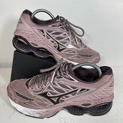 Mizuno Womens Wave Creation 20 Purple Running Comfort Shoes Sneakers Size 7 • $25