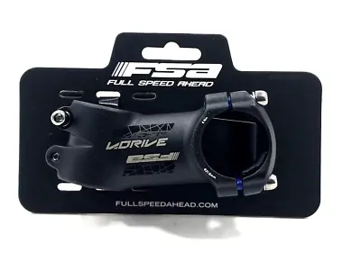 FSA Full Speed Ahead V-Drive Stem 70mm Clamp 31.8 +/-17 1 1/8 In Black Aluminum • $36.84