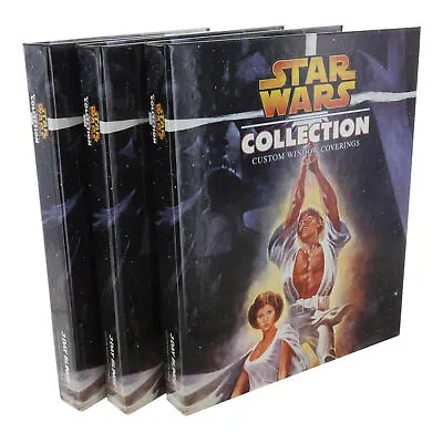 VTG 3 Day Blinds Star Wars Luke Skywalker Princess Leia 3 Ring Binders Lot Of 3 • $29.95