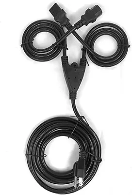 10FT 3 Prong Power Cord Splitter For QSC KW153 1000W 15  3-way Powered Speaker • $20.99