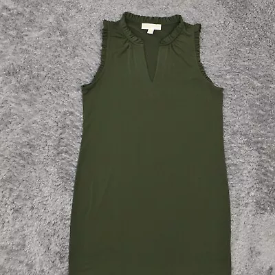 Michael Kors Women's  Size L Shift Dress  Green Knee Length Casual Polyester • $18.70