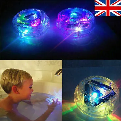 Kids Baby Bathing Shower LED Light Up Tub Fun Time Toys Glowing Ball Waterproof- • £4.96