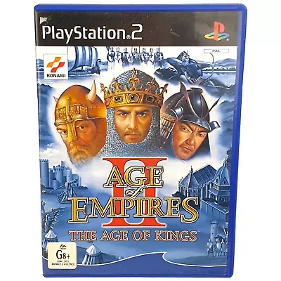 Vtg Playstation 2 PS2 Age Of Empires II Age Of Kings Sony PAL Complete G8+ 2001 • $39.95