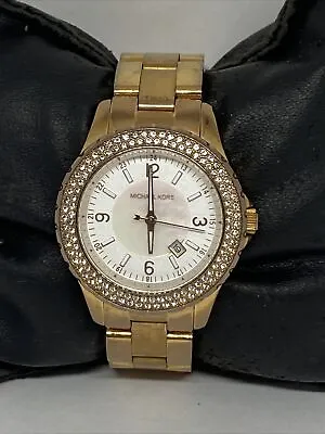 Michael Kors Glitz MK5403 Women's Stainless Steel Analog Dial Quartz Watch MP62 • $59.99