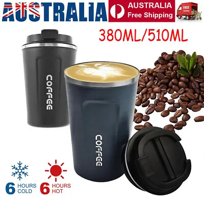 $15.85 • Buy Coffee Mug Stainless Steel Double Wall Leakproof Travel Cup Insulated L6P9