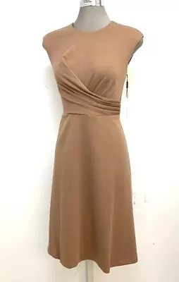 $39.21 • Buy NEW Calvin Klein NWT Sleeveless Faux Wrap Café Ole Fit And Flare Dress Size 8