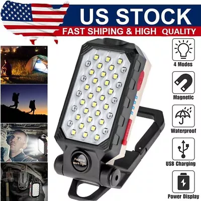 LED Work Light Magnetic USB Rechargeable Portable Camping Lamp Torch Flashlight# • $12.91