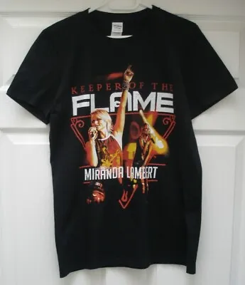 Miranda Lambert Keeper Of The Flame S Black Tour Dates T-Shirt 36 Inch Chest • £19.89