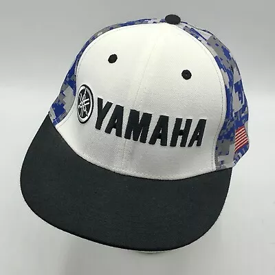 Yamaha Moto GP 2018 Test Pilot Motorcycle Racing Digi Camo Snapback Hat • $29.97