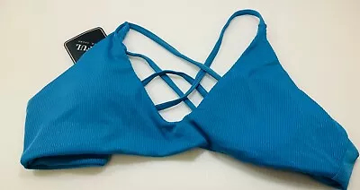 Zaful Blue Bikini Top Size 8 - One Piece • $11.99