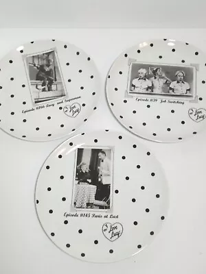 Lot 3 - I LOVE LUCY Polka Dot TV Episodes NICK At NITE 1997 Collectible Plates • $36.95