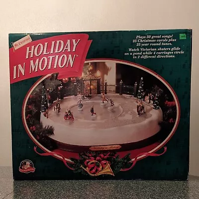 Mr. Christmas Holiday In Motion Musical Lights Victorian Skaters Carriages VIDEO • $119.44