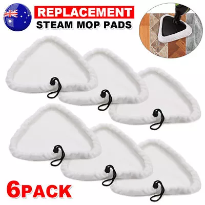 6Pcs Replacement Micro Fibre Clothes Steam Cleaner Mop Pads Washable For H2O AU • $16.99