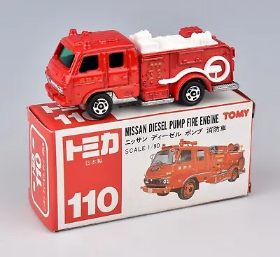 Tomica Common Series (Japan) 1/90 Nissan Diesel Pump Fire Engine No.110 *MIB* • $37.88