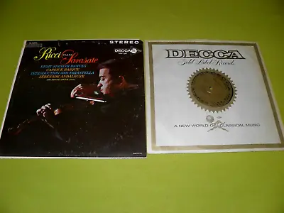 Ruggiero Ricci - Plays Sarasate - Brooks Smith 1961 USA Stereo Decca Gold LP EX • $52.49