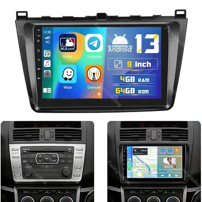 Android 13.0 For Mazda 6 2007-2012 Car Stereo GPS Navi Radio CarPlay WIFI 4+64GB • $139.79