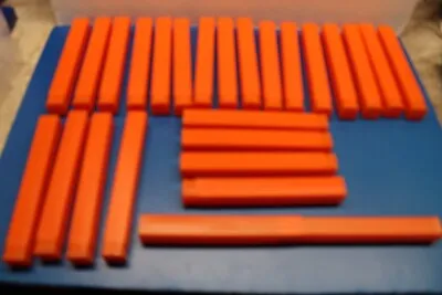 X10 Plastic Containers Telescopic Tubes Orange 20mm  Mill Drill Tool Protection • £8