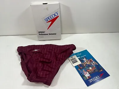 New Speedo Men's Performance Swimwear Deep Maroon 30  • $99.99