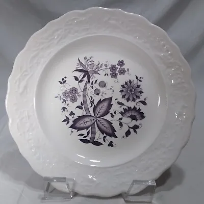 Vintage Mt. Clemens Pottery Embossed Purple Onion Plate 10   • $40