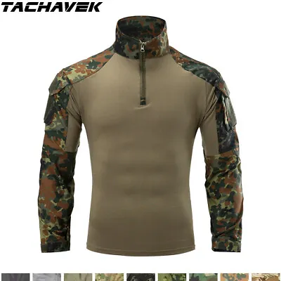 Men's Military Tactical G3 Army Combat Shirt Gen3 Uniform Casual T-Shirt Camo • $31.34
