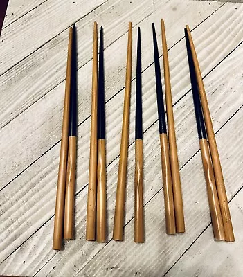 NEW Vintage Set Of 4 Wood Chopsticks • $5