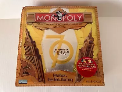 MONOPOLY: 70th ANNIVERSARY EDITION | Silver Metal Collector’s Tin (COMPLETE!) • $24.99