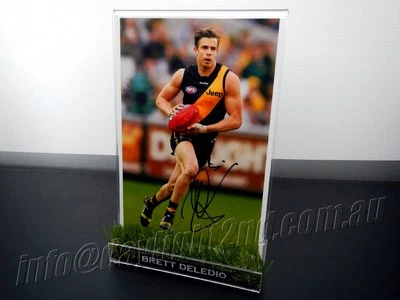 $79.99 • Buy ✺Signed & Framed✺ BRETT DELEDIO Photo COA Richmond Tigers AFL 2022 Jumper
