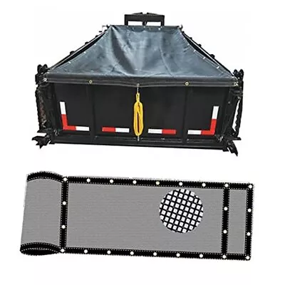 Dump Trailer Tarp Mesh With Grommets/ Heavy Duty Dump Truck Tarp 7'X15' Black • $105.71