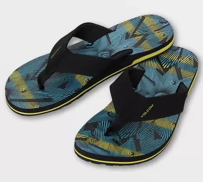 New Volcom Victor Sandals Flip Flops Men's Size 11 Beach Pool • $25.95