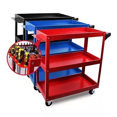 3-Tier Tool Cart Trolley Toolbox Workshop Garage Storage 150KG Organizer Garage • $51.29