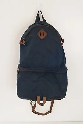 Vintage Alpine Designs Boulder Co Tear Drop Navy Blue Backpack Day Pack • $47.96