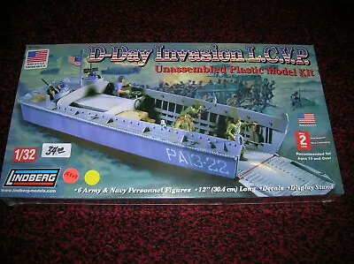 Lindberg 70866   L.c.v.p Landing Craft D-day   1/32 New Boxed Kit  Lot # 19303 • $38.95