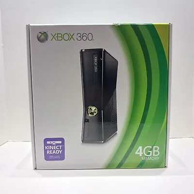 $299.99 • Buy Factory Sealed Microsoft Xbox 360 Slim Black 4GB Console 1439