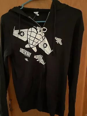 Green Day Squadron Zip Up Hoodie Size Junior Small NWT • $34.95