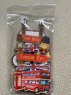 London - Souvenir Fridge Magnet Kitchen Decor Holiday Gift Big Ben Tower Bridge • £2.99