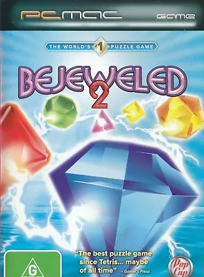 Pc Game - Bejeweled 2 (Disc & Cover Art Only - Very Good Condition) • $8.50