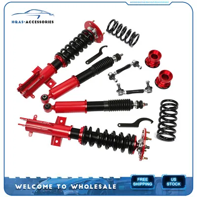 For 2005-2014 Ford Mustang Struts Suspension Spring Kits Adj Height Coilovers • $279.99
