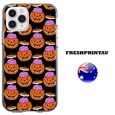 Silicone Case Cover Cool Evil Brains Stole Halloween Pumpkin Fun Witching Hour • $17.95