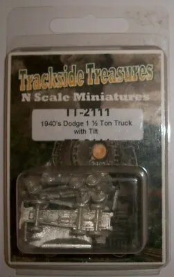 Trackside Treasures TT-2111 N Scale 1940's Dodge 1 1/2 Ton Truck W/Tilt (2) • $12.95