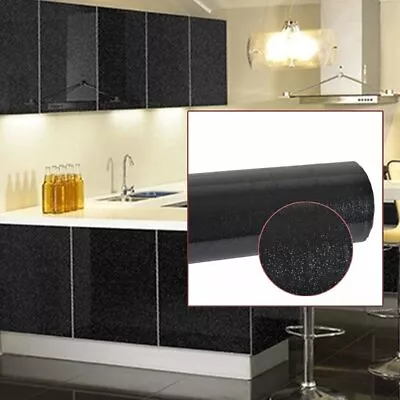 5m 10m Gloss Furniture Self Adhesive Vinyl Glitter Covering Wall Paper Roll • $13.59