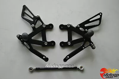 CNC Rearset Foot Pegs Rear Set For Kawasaki NINJA ZX6R ZX 6R 03-04 2003 Black • $99.33