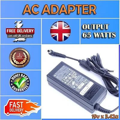 65W DELTA AC ADAPTOR FOR TOSHIBA PA3468E-1AC3 SADP-65KB (5.5MM X 2.5MM PIN) • £13.29