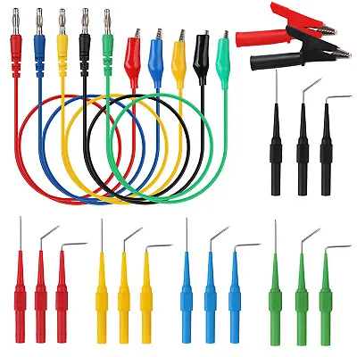 HORUSDY 22PC Auto Back Probe Kit Multimeter Test Leads Alligator Clips Wire Tool • $15.89