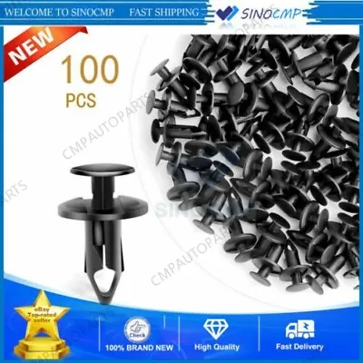 8MM Bumper Clips Car Auto Hole Plastic Rivets Fastener Fender Push Pin 100 Piece • $2.72