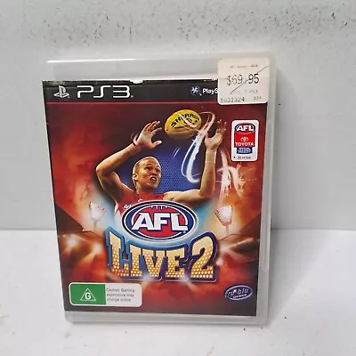 AFL Live 2 Game For Sony PlayStation 3 PS3 With Manual PAL Reg 4 COMPLETE VGC(31 • $18.99