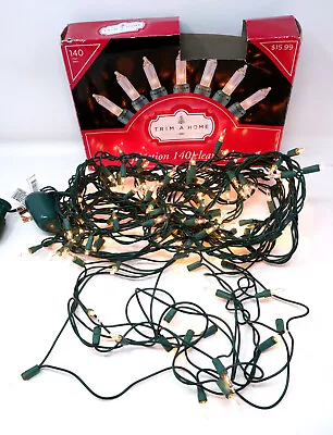 Trim A Home 03420952-8 8 Function 140 Clear Mini Lights 29' In/outdoor - Read! • $8.09