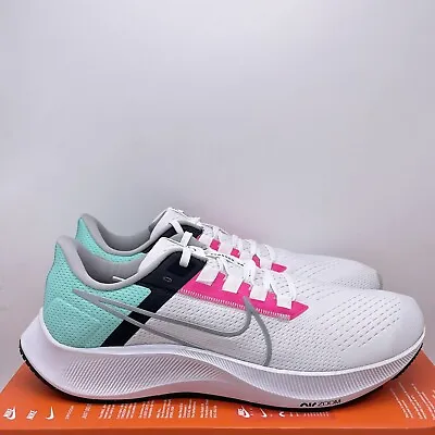 NEW Nike Air Zoom Pegasus 38 Wolf Grey Hyper Pink Running CW7356-102 Mens Sizes • $59